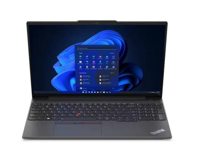 Лаптоп Lenovo ThinkPad E16 G1 AMD Ryzen 7 7730U (2.0GHz up to 4.5GHz, 16MB), 24GB(8+16) DDR4 3200MHz, 1TB SSD, 16" WUXGA (1920x1200) IPS AG, AMD Radeon Graphics, WLAN, BT, 1080p&IR Cam, Backlit KB, FPR, 3 cell, Graphite Black, DOS, 3Y