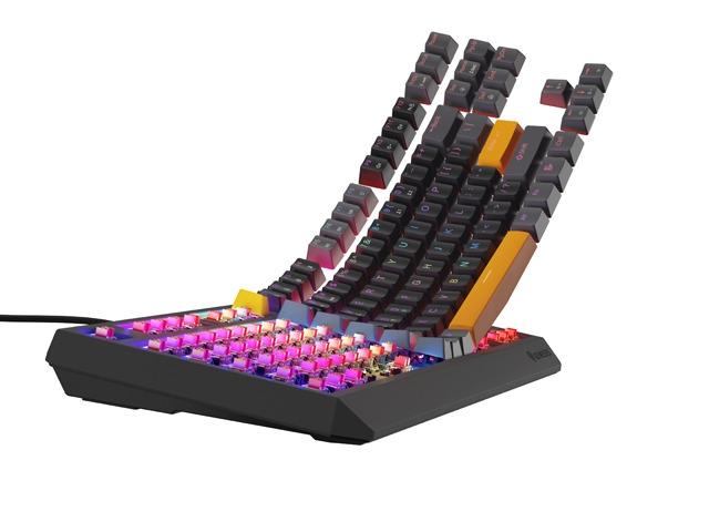 Клавиатура Genesis Gaming Keyboard Thor 230 TKL Anchor Gray Positive US RGB Mechanical Outemu Red