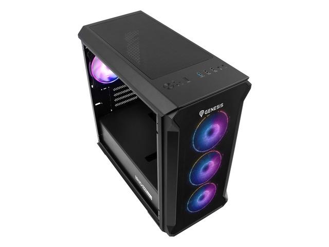 Кутия за компютър Genesis PC Case Irid 503 ARGB V2 MATX Mini Tower Window, Black