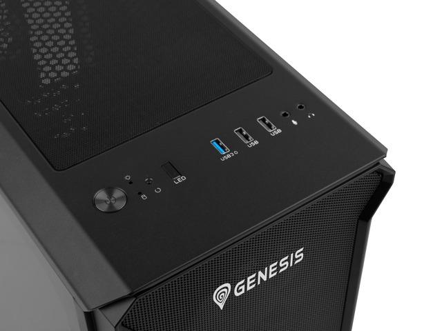 Кутия за компютър Genesis PC Case Irid 503 ARGB V2 MATX Mini Tower Window, Black