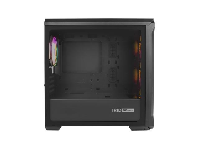 Кутия за компютър Genesis PC Case Irid 503 ARGB V2 MATX Mini Tower Window, Black