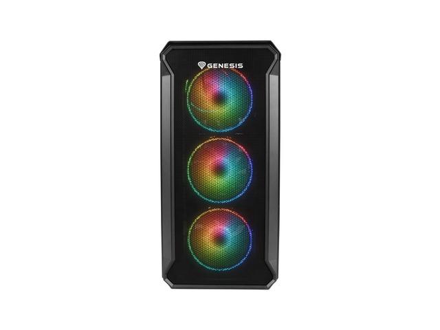 Кутия за компютър Genesis PC Case Irid 503 ARGB V2 MATX Mini Tower Window, Black