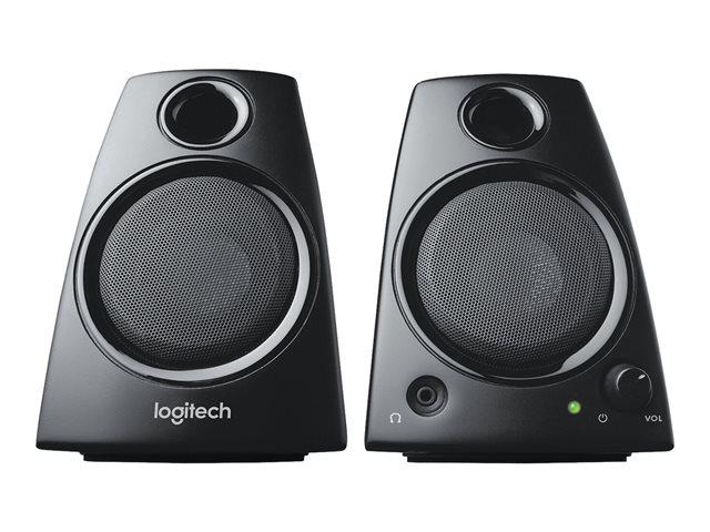 Тонколони Logitech Z130, 2.0, 5W(2 x 2.5W), 3.5 жак, черни