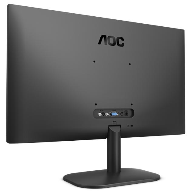 Монитор 2x AOC 27B2QAM 27" WLED VA 1920x1080@75Hz, 4ms GTG, 250cd/m2, 4000:1, 20M:1 DCR, Low Blue Light, Tilt, D-SUB, HDMI, DP, Speakers, Black + Neomounts Flat Screen Desk Mount (clamp/grommet) for 2 screens, 10"-32"