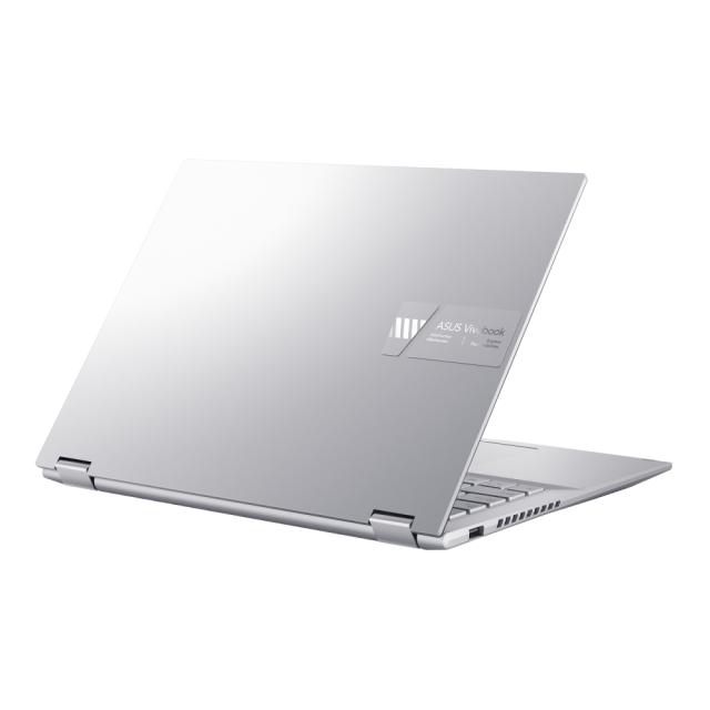 Лаптоп Asus Vivobook S Flip OLED TP3402VA-KN310W, Intel Core i5-13500H 12C (2.6/4.70 GHz, 18 MB cache), OLED, 2.8K Touch, 16GB DDR4, 512GB SSD, Windows 11 Home, Silver