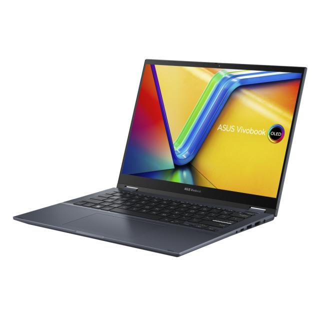 Лаптоп Asus Vivobook S Flip OLED TP3402VA-KN311W, Intel Core i5-13500H 12C (3.50 GHz, 18 MB cache) 14.0" (35.56 cm) OLED ,2.8K, 16GB DDR4, 512 GB SSD, Windows 11 Home, Blue