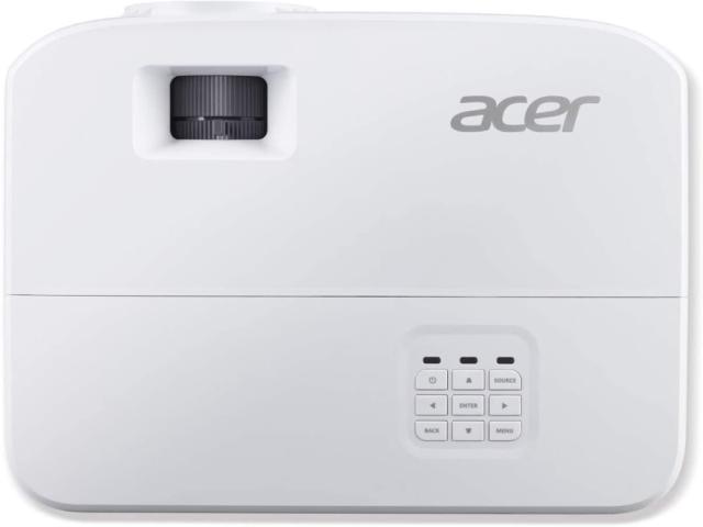 Мултимедиен проектор Acer Projector P1155, DLP, SVGA(800x600), 4000 ANSI Lumens, 20000:1, 1.1x, 3D ready, VGA x2, HDMI, HDMI/MHL, RCA, Audio in/out, VGA out, USB type A (5V/1A), Speaker 1x3W, RS232, USB mini-B, Lamp life up to 15000h, Auto Keystone, 