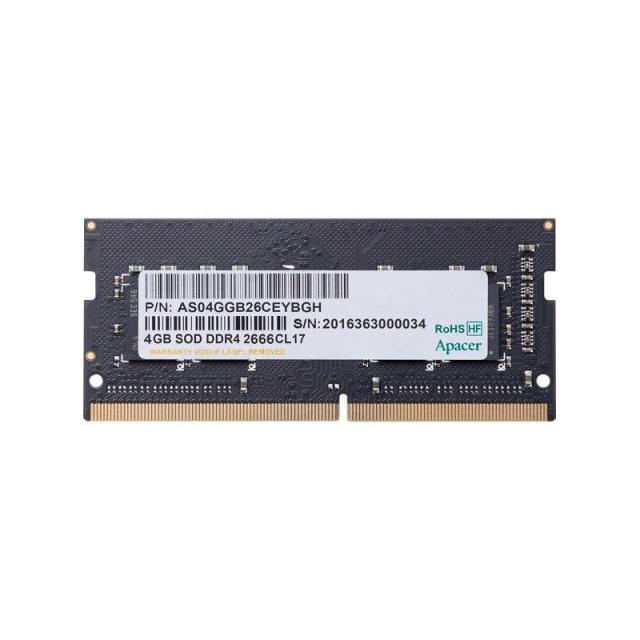Памет Apacer 4GB Notebook Memory - DDR4 SODIMM 2400MHz