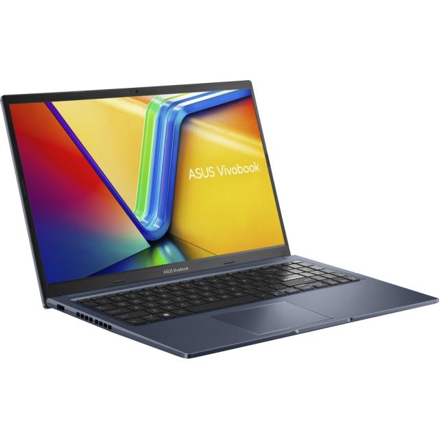 Лаптоп Asus Vivobook X1502VA-NJ289, Intel Core i5-13500H 12C (2.6/4.70 GHz, 18 MB cache), 15.6" FHD, (1920x1080), 8GB DDR4, SSD 512GB, Free DOS,  Blue
