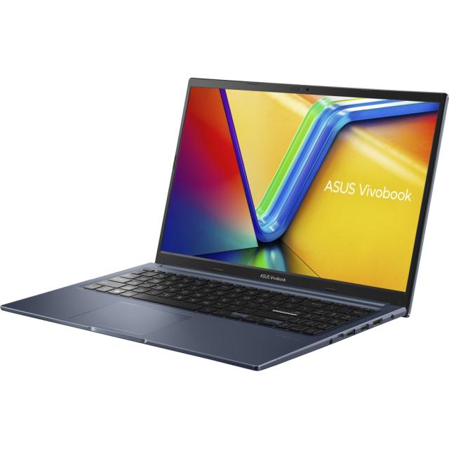 Лаптоп Asus Vivobook X1502VA-NJ289, Intel Core i5-13500H 12C (2.6/4.70 GHz, 18 MB cache), 15.6" FHD, (1920x1080), 8GB DDR4, SSD 512GB, Free DOS,  Blue