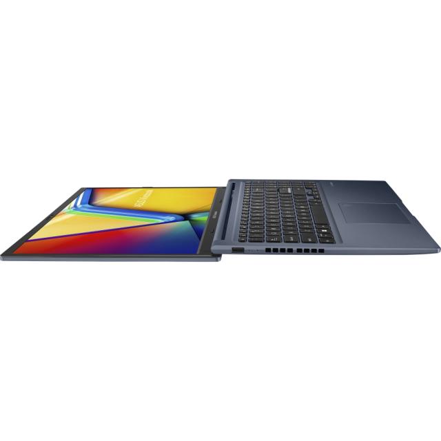 Лаптоп Asus Vivobook X1502VA-NJ289, Intel Core i5-13500H 12C (2.6/4.70 GHz, 18 MB cache), 15.6" FHD, (1920x1080), 8GB DDR4, SSD 512GB, Free DOS,  Blue