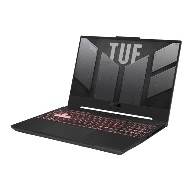 Лаптоп Asus TUF A15 FA507UV-LP014, AMD Ryzen 9 8945H 8C (4.0/5.2 GHz, 24 MB cache), 16 MB cache,15.6" FHD AG (1920x1080) 144Hz, 16GB DDR5, 512 GB PCIe 4. NVIDIA RTX 4060, 8GB GDDR6, Backlit Chiclet Keyboard RGB, Free DOS