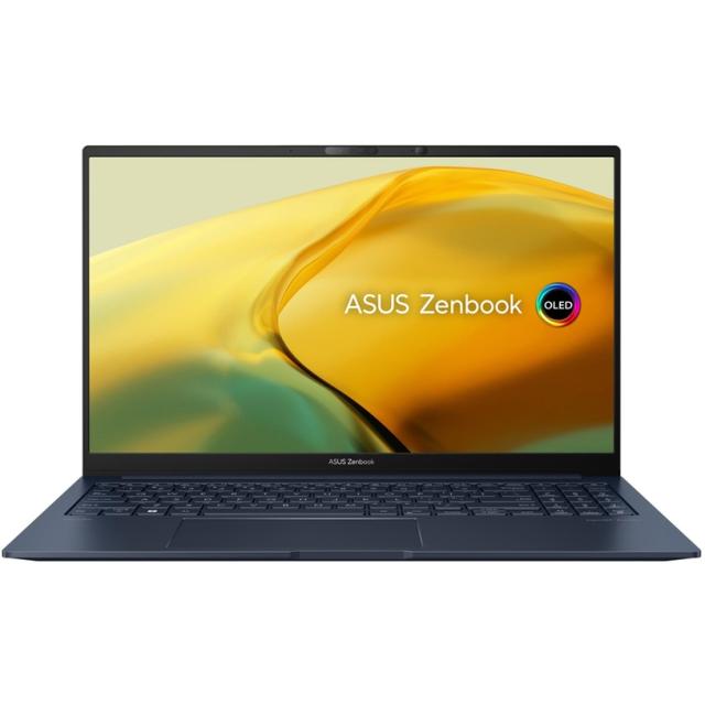 Лаптоп Asus Zenbook UM3504DA-MA280W, AMD Ryzen 5 7535U 6C (2.9/4.55GHz, 16 MB cache), 15.6" OLED, (2880 x 1620), 16GB DDR5, 512GB  SSD, Windows 11, Blue