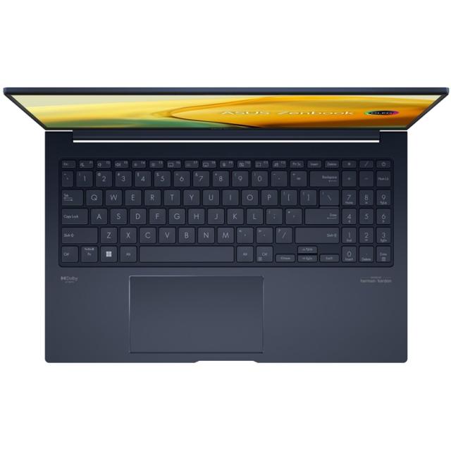 Лаптоп Asus Zenbook UM3504DA-MA280W, AMD Ryzen 5 7535U 6C (2.9/4.55GHz, 16 MB cache), 15.6" OLED, (2880 x 1620), 16GB DDR5, 512GB  SSD, Windows 11, Blue