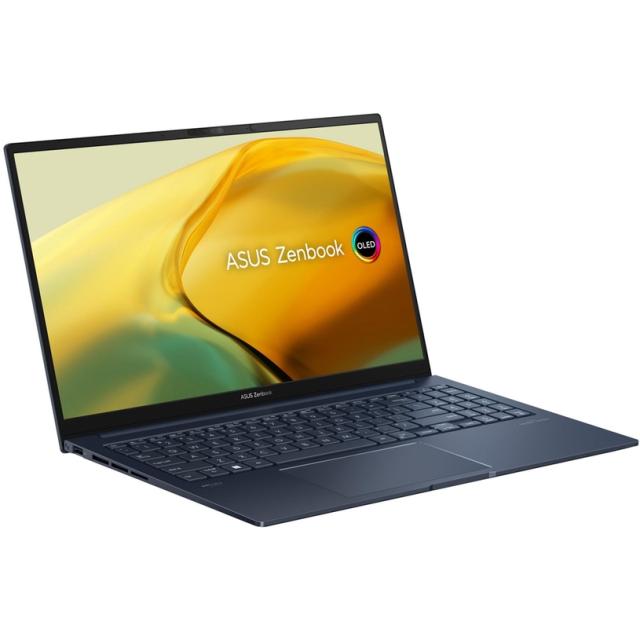 Лаптоп Asus Zenbook UM3504DA-MA211, AMD Ryzen 5 7535U 6C (2.9/4.55 GHz, 16 MB cache), 15.6" OLED, (2880 x 1620), 16GB DDR4, 512GB SSD, Free DOS, Blue