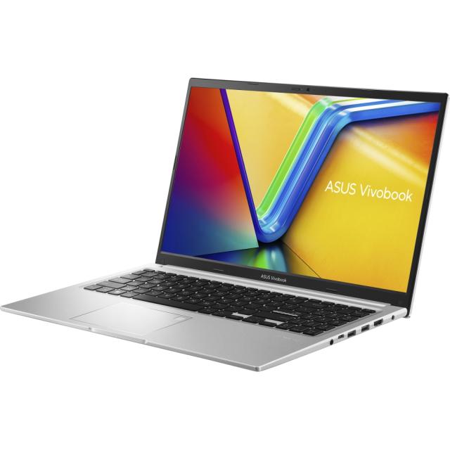 Лаптоп Asus Vivobook X1502VA-NJ290, Intel Core i5-13500H 12C (2.6/4.70 GHz, 18 MB cache), 15.6" FHD,(1920x1080),8GB, SSD 512GB, Free DOS, Silver