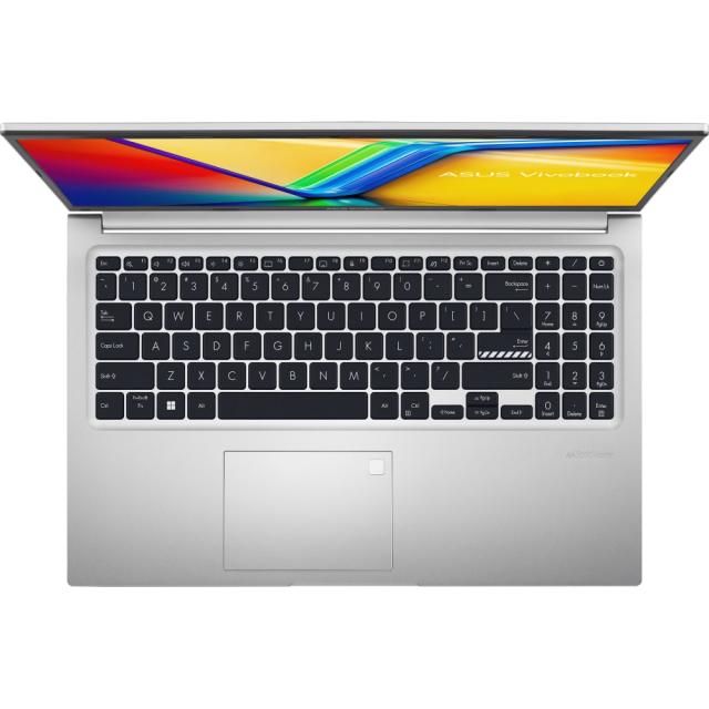 Лаптоп Asus Vivobook X1502VA-NJ290, Intel Core i5-13500H 12C (2.6/4.70 GHz, 18 MB cache), 15.6" FHD,(1920x1080),8GB, SSD 512GB, Free DOS, Silver