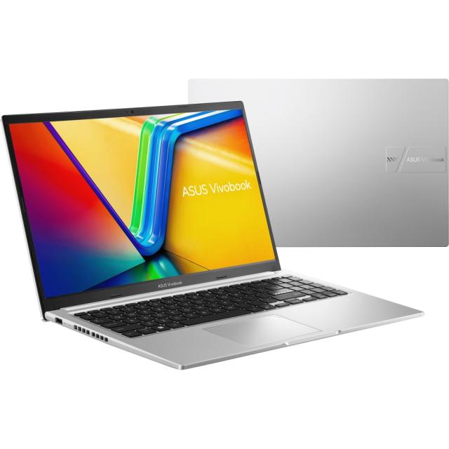 Лаптоп Asus Vivobook X1502VA-NJ290, Intel Core i5-13500H 12C (2.6/4.70 GHz, 18 MB cache), 15.6" FHD,(1920x1080),8GB, SSD 512GB, Free DOS, Silver