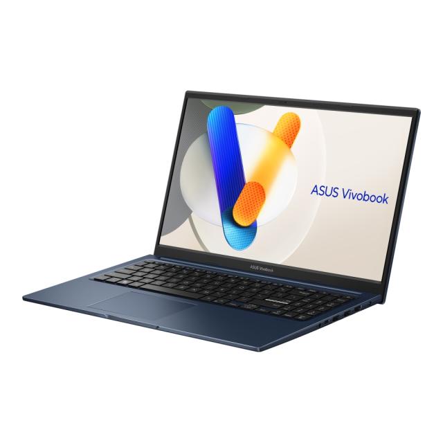 Лаптоп Asus Vivobook X1504VA-NJ668, Intel Core i3-1315U 6C (1.2 / 4.5GHz, 10MB), 15.6" FHD(1920x1080), 8GB DDR4, 512GB PCIEG3 SSD, Free DOS, Blue