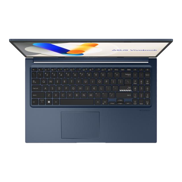 Лаптоп Asus Vivobook X1504VA-NJ668, Intel Core i3-1315U 6C (1.2 / 4.5GHz, 10MB), 15.6" FHD(1920x1080), 8GB DDR4, 512GB PCIEG3 SSD, Free DOS, Blue