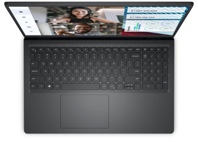 Лаптоп Dell Vostro 3520, Intel Core i5-1235U 10C (1.30/4.40GHz, 12MB cache) 15.6'' (39.62 cm) FHD, AG 120Hz, 8GB, 1x8GB DDR4, 512GB PCIe M.2, UHD Graphics, HD Cam and Mic, 802.11ac, FPR, BG KB, Win 11 Pro