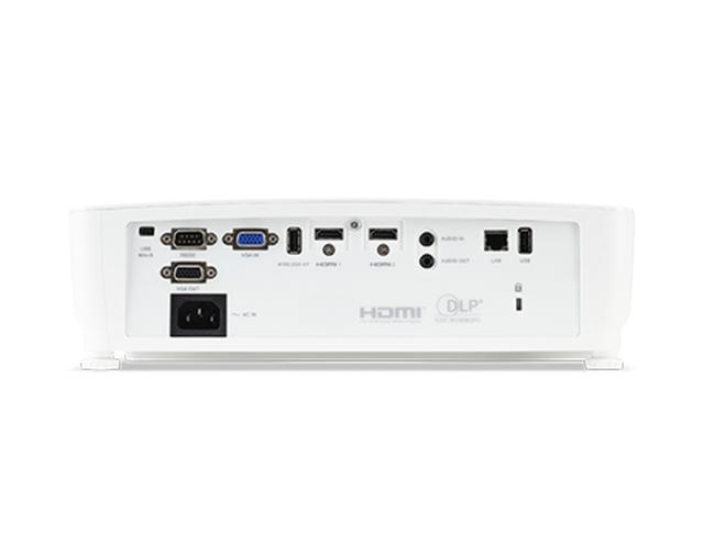 Мултимедиен проектор Acer Projector P1560BTi, DLP, 1080p (1920x1080), 4000 ANSI Lm, 20000:1, 3D, WiFi Built-in Pres. System, 2xHDMI, VGA in/out, RS232, RJ45, Wifi, WPS1, TX-H, 2xUSB(Type A, 5V/1A, dongle), USB(micro B), Audio in/out, 1x2W, 2.6kg, Whi