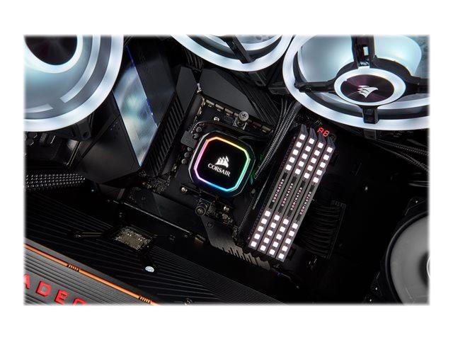 CORSAIR iCUE H115i RGB PRO XT Liquid CPU Cooler 280mm Radiator Dual 140mm PWM Fans CW-9060044-WW