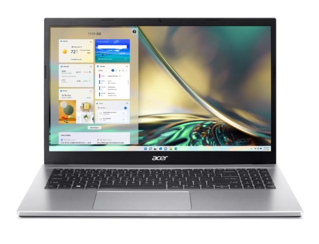 Лаптоп Acer Aspire 3, A315-59-39M9, Core i5-1235U, (up to 4.40Ghz, 12MB), 15.6" FHD (1920x1080) IPS SlimBezel AG, 1*16GB DDR4, 1024GB SSD PCIe, Intel UMA Graphics,Cam&Mic, 802.11ac + BT, No OS, Silver