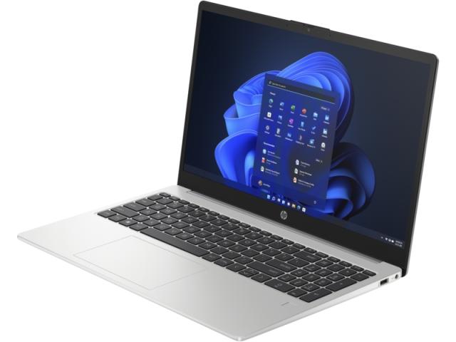 Лаптоп HP 250 G10 Turbo silver, Intel Core i5-1335U 10C (1.3G/4.60GHz, 12MB) , 15.6" FHD AG + WebCam, 8GB DDR4, 512GB PCI SSD, Wi-Fi 6 +BT 5.3, 3C Long Life Batt, Free DOS