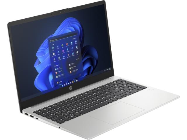 Лаптоп HP 250 G10 Turbo silver, Intel Core i5-1335U 10C (1.3G/4.60GHz, 12MB) , 15.6" FHD AG + WebCam, 8GB DDR4, 512GB PCI SSD, Wi-Fi 6 +BT 5.3, 3C Long Life Batt, Free DOS