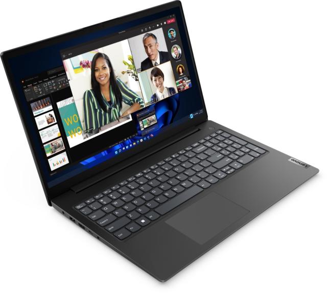 Лаптоп Lenovo V15 G4 AMD Ryzen 5 7520U 4C (2.8/4.3GHz, 4MB cache), 15.6" FHD (1920x1080) TN AG, AMD Radeon 610M Graphics, 16GB LPDDR5 5500MHz, 512GB SSD, WLAN, BT, HD 720p Cam, 2 cell, Black, Free DOS
