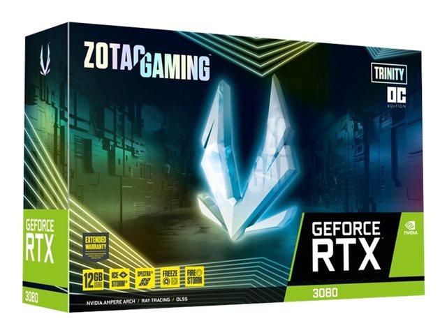 Видео карта ZOTAC GAMING GeForce RTX 3080 TRINITY OC 12GB LHR ZT-A30820J-10PLHR