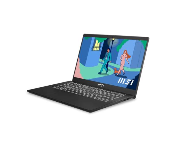 Лаптоп MSI Modern 14 C12MO, 14" FHD (1920x1080), 60Hz, IPS-Level, i3-1215U (6C/8T, up to 4.40 GHz, 10 MB), 16GB Onboard DDR4 3200, 512GB NVMe PCIe Gen3x4, Intel UHD Graphics, WiFi 6, Free DOS