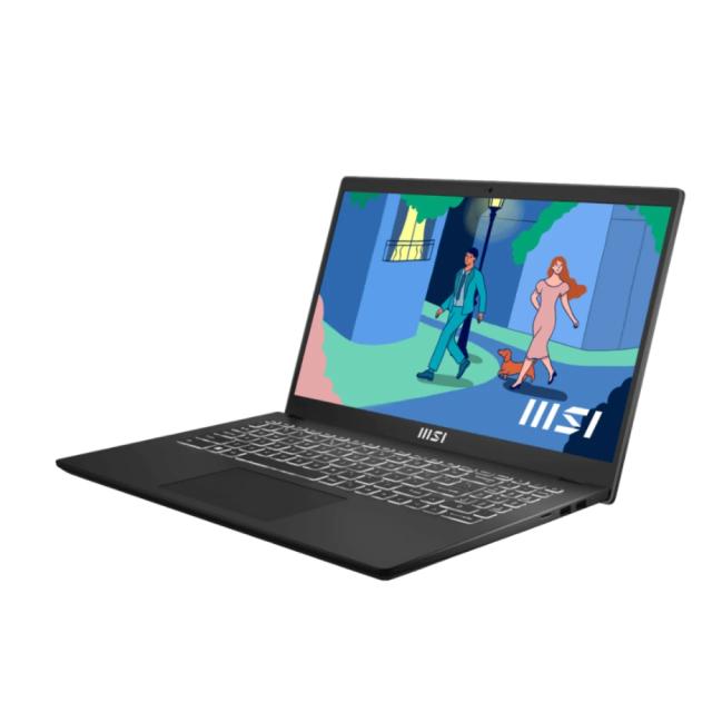 Лаптоп MSI Modern 15 B12MO, 15.6" FHD (1920x1080), 60Hz, IPS-Level, i5-1235U (10C/12T, up to 4.40 GHz, 12 MB), 16GB Onboard DDR4 3200MHz, 512GB NVMe,  Iris Xe Graphics, WiFi 6, Free DOS