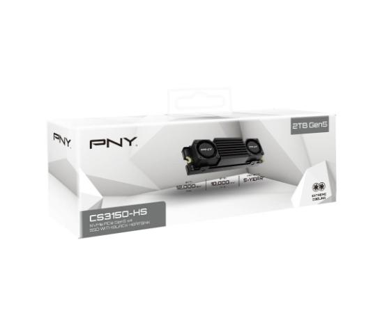 Твърд диск PNY SSD CS3150 M.2 GEN5 2TB Black Heatsink