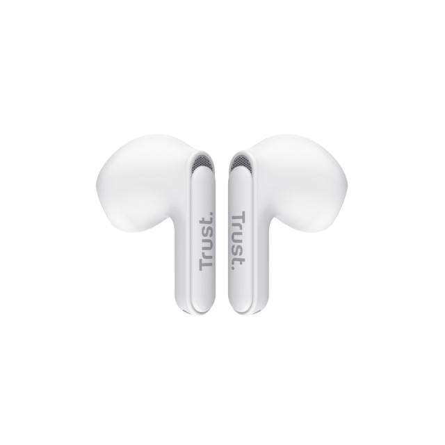 Слушалки TRUST Yavi Bluetooth ENC Earphones White