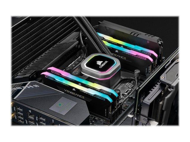 Памет Corsair Vengeance PRO RGB Black 32GB DDR4 2x16GB 3600MHz, 1.35V, CMH32GX4M2Z3600C18