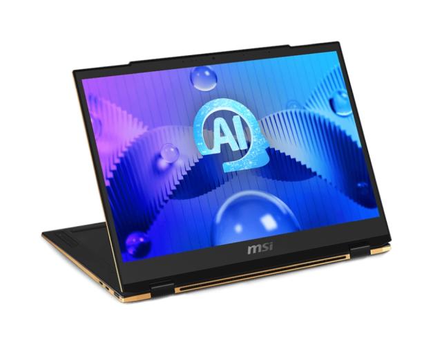 Лаптоп MSI Summit E13 AI Evo A1MTG, Intel Core Ultra 7 155H (16C/22T, up to 4.8 GHz, 24MB), 13.3” 16:10 FHD+ (1920x1200), Touchscreen, IPS, Intel Arc GPU, 32GB LPDDR5, 1TB NVMe Gen4x4 SSD, Intel Killer Wi-Fi 7, Windows 11 Pro