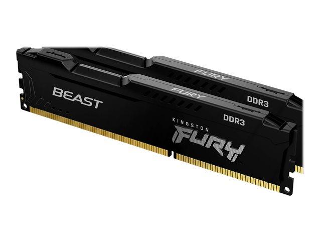 Памет KINGSTON 8GB 1600MHz DDR3 CL10 DIMM FURY Beast Black KF316C10BB/8