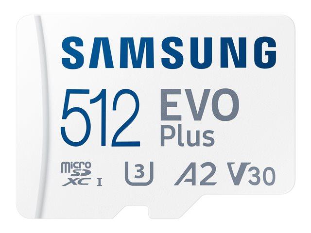 Карта памет SAMSUNG microSD EVO PLUS 512GB Class10 Read up to 130MB/s MB-MC512KA/EU