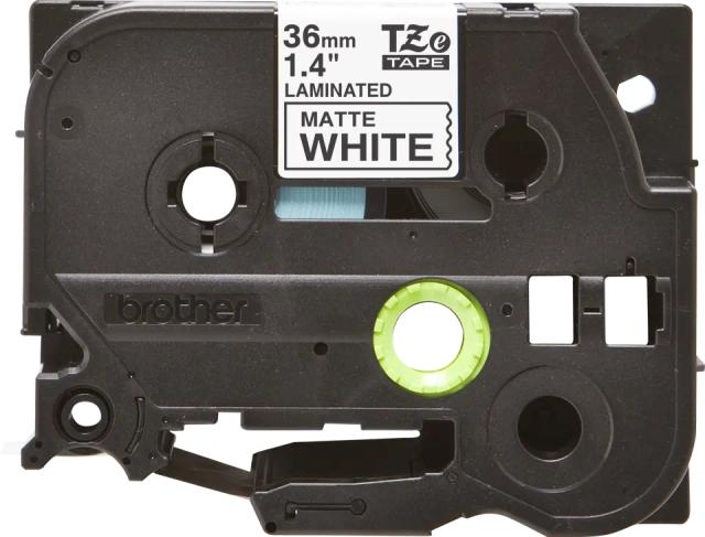 Консуматив Brother TZe-M261 Matt Laminated Labelling Tape Cassette – Black on White, 36mm wide