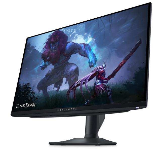 Монитор Dell Alienware AW2725DF, 26.7" QD-OLED Anti-reflection, IPS, 0.03ms, 1000 cd/m2, QHD (2560X1440), 360Hz, HDR-400, AMD FreeSyncPremium Pro+VESA, HDMI, DP, USB-C, USB 3.2,  Height Adjustable, Pivot, Swivel, Tilt, Black