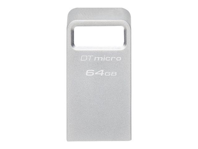 USB памет KINGSTON 64GB DataTraveler Micro 200MB/s Metal USB 3.2