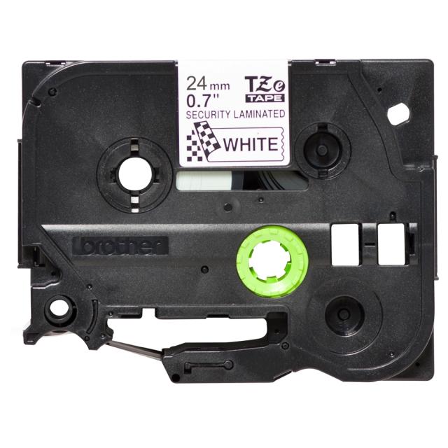 Консуматив Brother TZe-SE5 Security Tape, black on white, 24mm, 8m