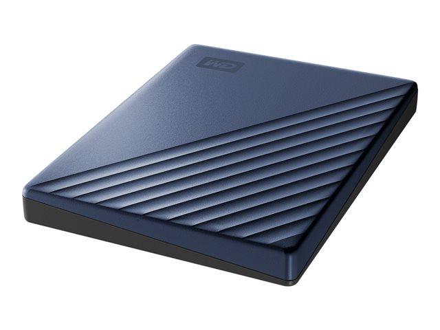 Външен диск Western Digital My Passport Ultra 2TB Blue, HDD 2.5" (6.35 cm), Метално покритие, USB-C/USB3.0, WDBC3C0020BBL-WESN 
