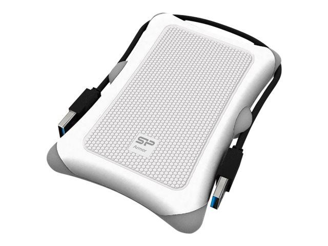 Външен диск SILICON POWER External HDD Armor A30 2.5" 1TB USB 3.0 Anti-shock White SP010TBPHDA30S3W