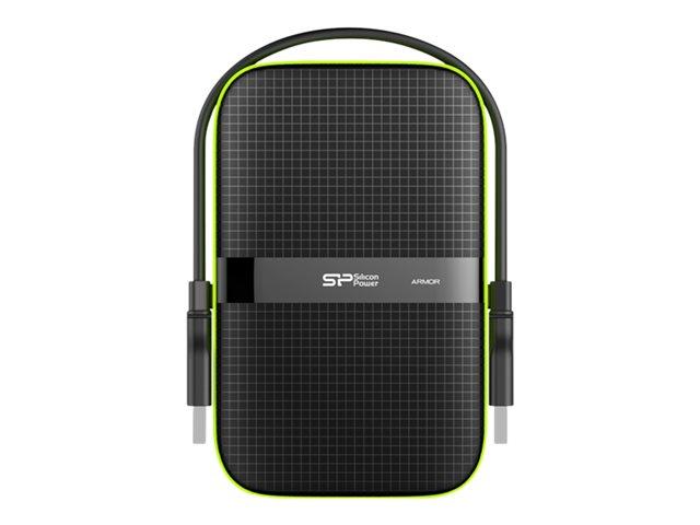 Външен диск SILICON POWER External HDD Armor A60 2.5" 1TB USB 3.0 IPX4 Black SP010TBPHDA60S3K