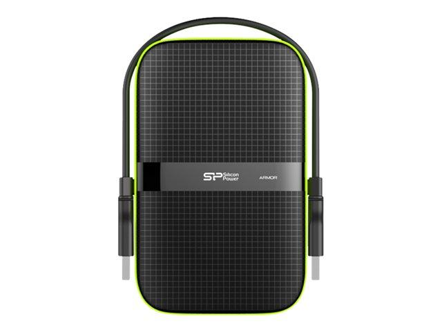 Външен диск SILICON POWER External HDD Armor A60 2.5inch 5TB USB 3.0 IPX4, Black 