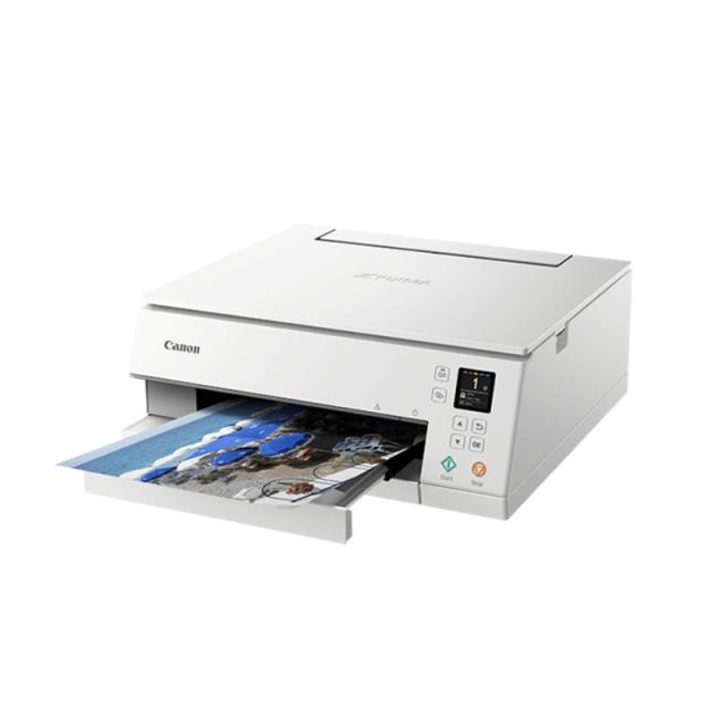 Мастилоструйно многофункционално устройство Canon PIXMA TS6351 All-In-One, White