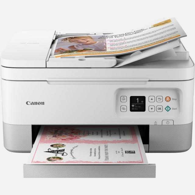Мастилоструйно многофункционално устройство Canon PIXMA TS7451a All-In-One, White